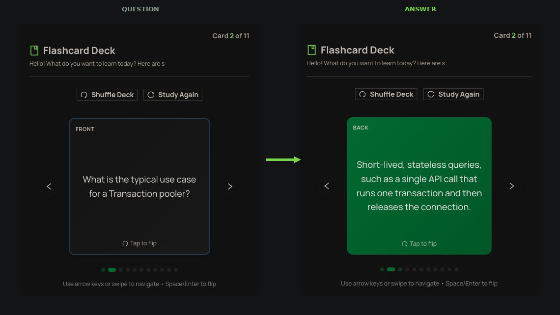 Flashcard deck generated from source documents