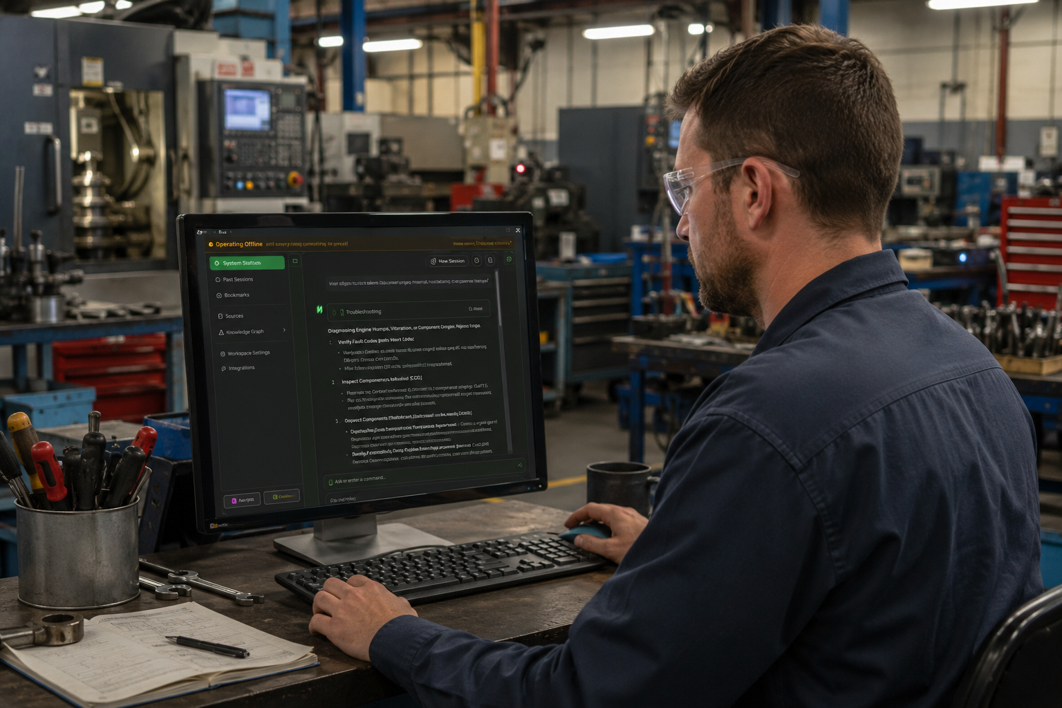 Full AI capabilities deployed in offline edge environments
